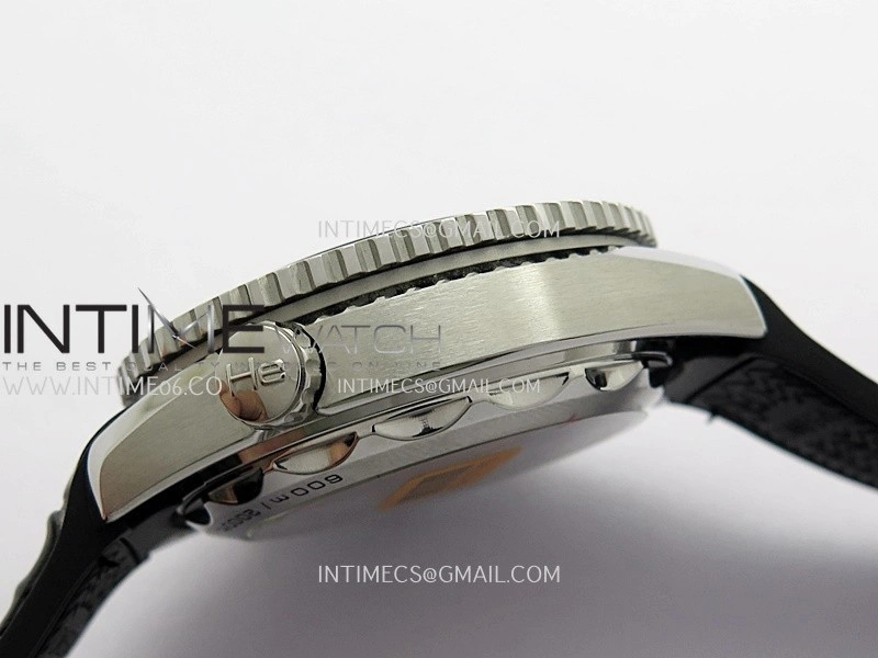 Planet Ocean Master Chronometer Black Ceramic Bezel SS VRF 1:1 Best Edition Black Dial On Black Gummy Strap A9900