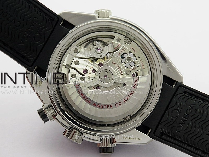 Planet Ocean Master Chronometer Black Ceramic Bezel SS VRF 1:1 Best Edition Black Dial On Black Gummy Strap A9900