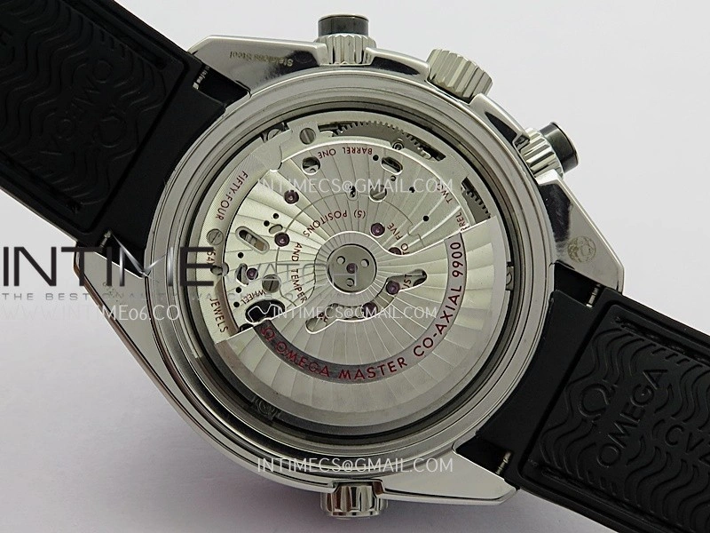 Planet Ocean Master Chronometer Black Ceramic Bezel SS VRF 1:1 Best Edition Black Dial On Black Gummy Strap A9900