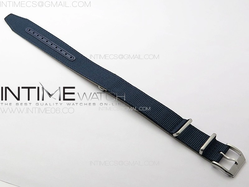 Pilot Mark RAAF Black Ceramic M+ 1:1 Best Edition Blue Dial on Blue Nylon Strap A2892 to Cal.35111