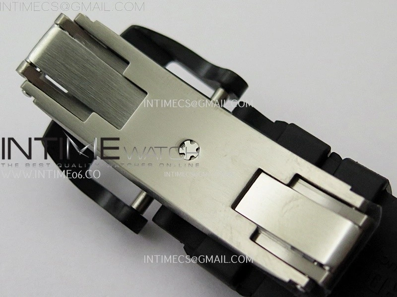 RM035 Americas Black Ceramic SONIC Best Edition Skeleton Dial on Black Rubber Strap Clone RMUL1