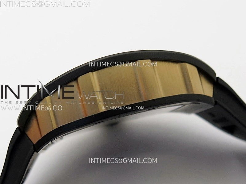 RM035 Americas RG Black Ceramic SONIC Best Edition Skeleton Dial on Black Rubber Strap Clone RMUL1