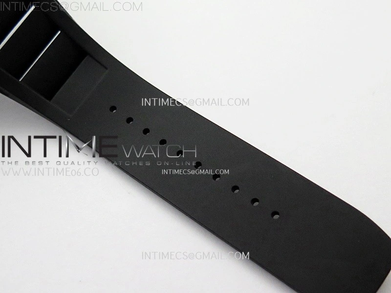 RM035 Americas RG Black Ceramic SONIC Best Edition Skeleton Dial on Black Rubber Strap Clone RMUL1