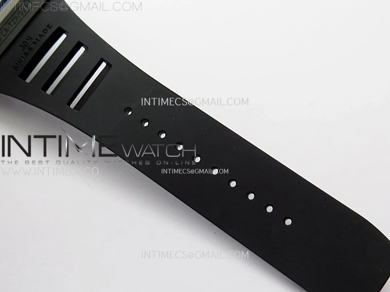 RM035 Americas RG Black Ceramic SONIC Best Edition Skeleton Dial on Black Rubber Strap Clone RMUL1