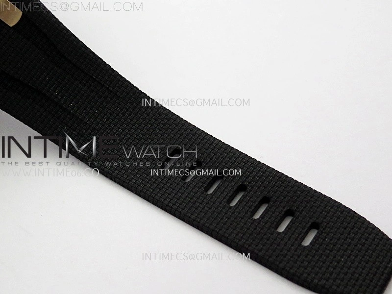 Royal Oak Offshore 44mm Black Ceramic TKF 1:1 Best Edition Gray Dial RG Bezel on Black Rubber Strap A3126