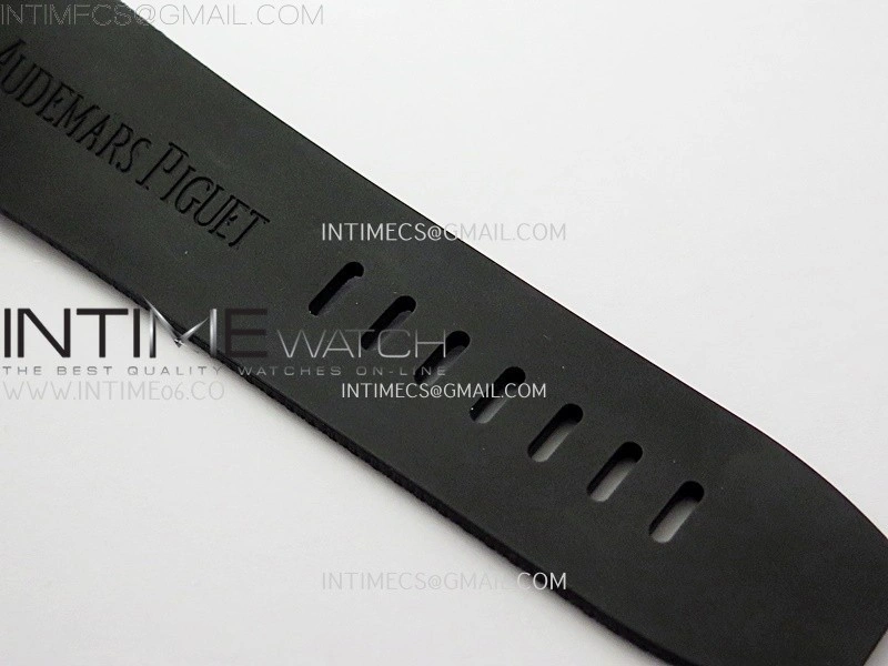 Royal Oak Offshore 44mm Black Ceramic TKF 1:1 Best Edition Gray Dial RG Bezel on Black Rubber Strap A3126