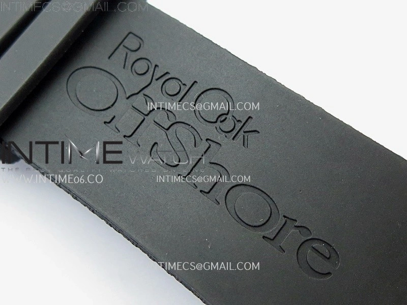 Royal Oak Offshore 44mm Black Ceramic TKF 1:1 Best Edition Gray Dial RG Bezel on Black Rubber Strap A3126