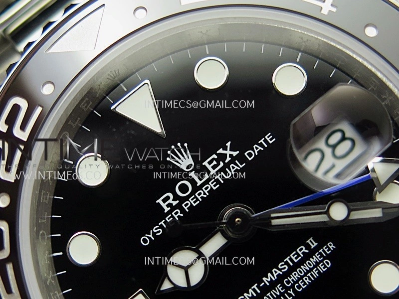 GMT-Master II 126710 BLNR Black Blue V2 904L SS QF 1:1 Best Edition Black Dial On Oyster Bracelet SH3285 CHS