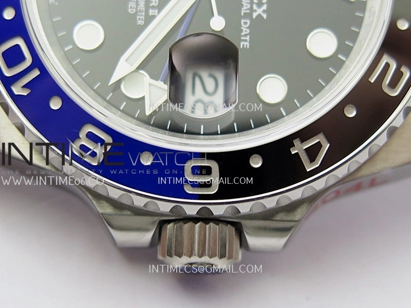 GMT-Master II 126710 BLNR Black Blue V2 904L SS QF 1:1 Best Edition Black Dial On Oyster Bracelet SH3285 CHS