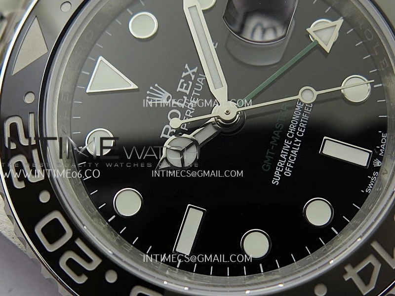 GMT-Master II 126710 GRNR Black Gray V2 904L SS QF 1:1 Best Edition Black Dial On Oyster Bracelet SH3285 CHS