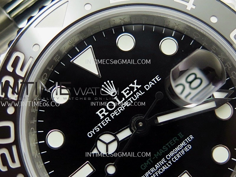 GMT-Master II 126710 GRNR Black Gray V2 904L SS QF 1:1 Best Edition Black Dial On Oyster Bracelet SH3285 CHS