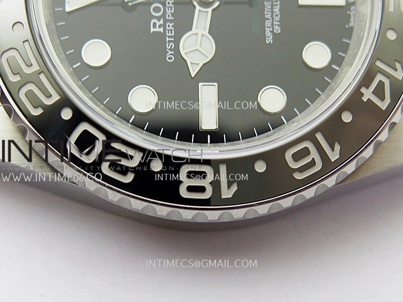 GMT-Master II 126710 GRNR Black Gray V2 904L SS QF 1:1 Best Edition Black Dial On Oyster Bracelet SH3285 CHS