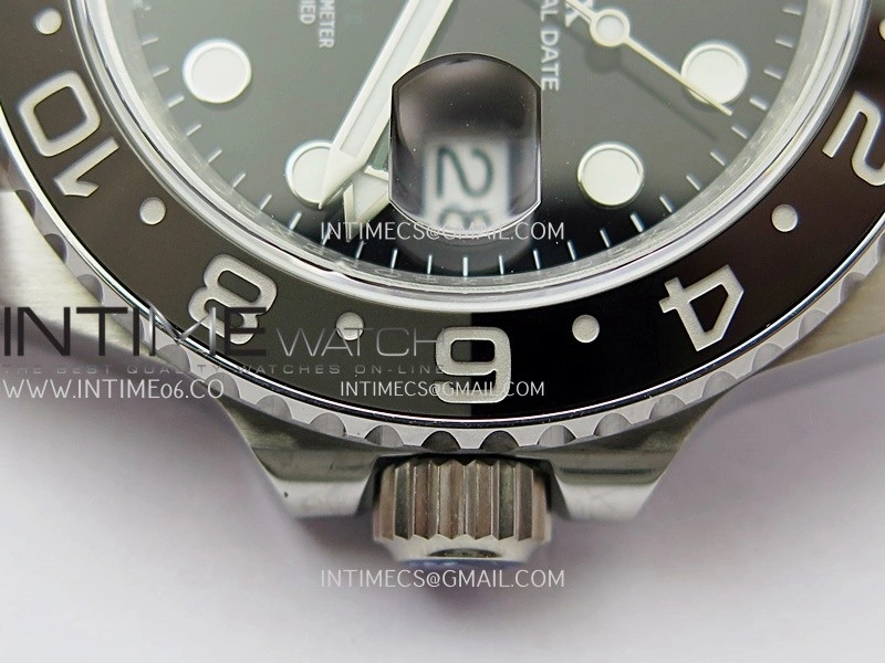 GMT-Master II 126710 GRNR Black Gray V2 904L SS QF 1:1 Best Edition Black Dial On Oyster Bracelet SH3285 CHS