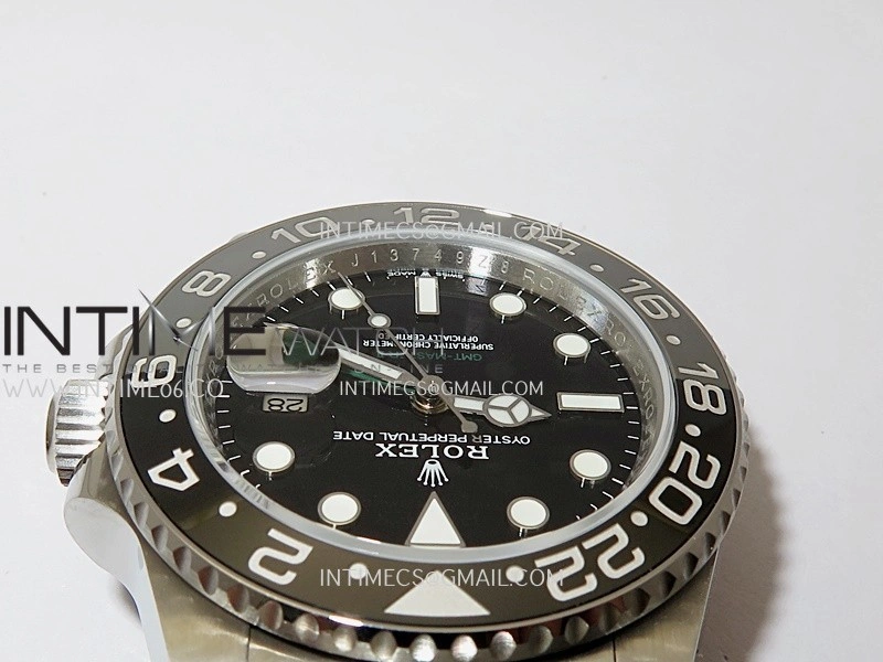 GMT-Master II 126710 GRNR Black Gray V2 904L SS QF 1:1 Best Edition Black Dial On Oyster Bracelet SH3285 CHS