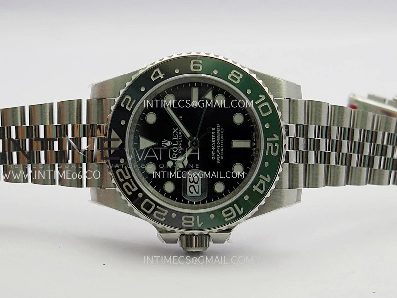 GMT-Master II 126720 VTNR Black Green 904L SS ERF 1:1 Best Edition Black Dial On Jubilee Bracelet JH3285 CHS