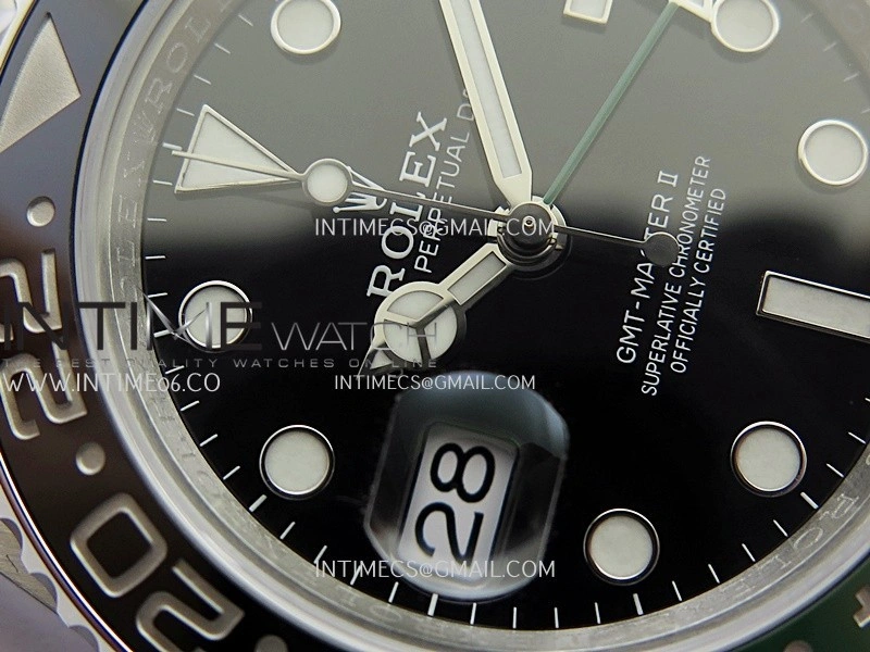 GMT-Master II 126720 VTNR Black Green 904L SS ERF 1:1 Best Edition Black Dial On Jubilee Bracelet JH3285 CHS