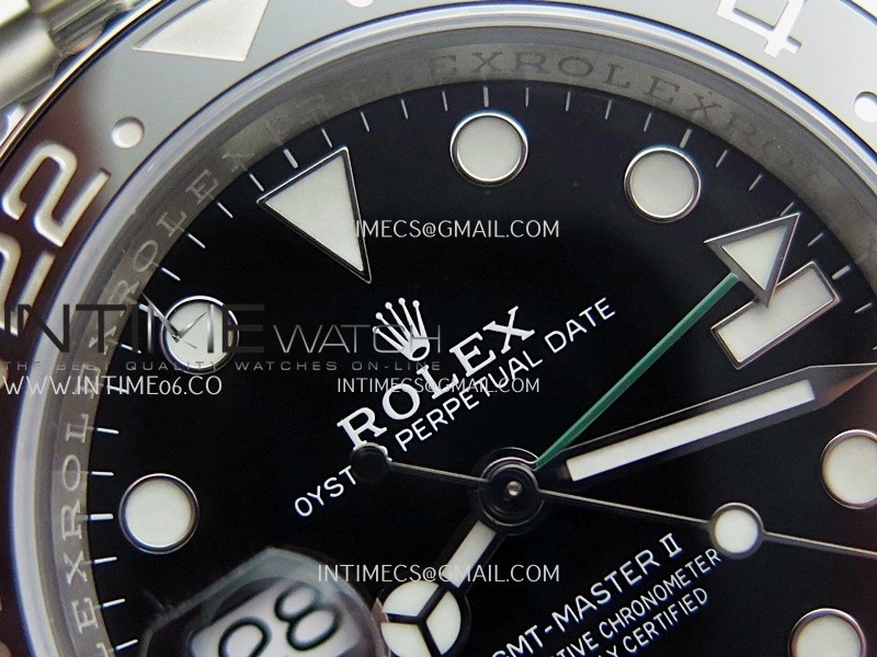 GMT-Master II 126720 VTNR Black Green 904L SS ERF 1:1 Best Edition Black Dial On Jubilee Bracelet JH3285 CHS