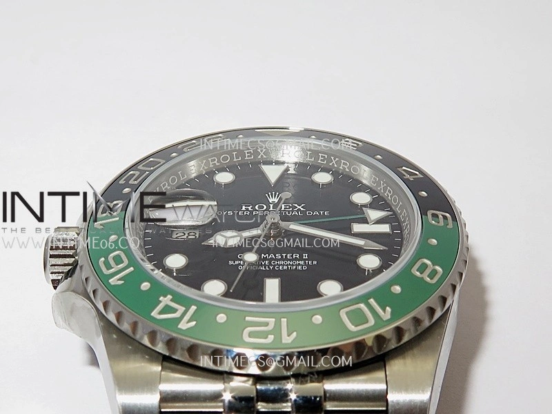 GMT-Master II 126720 VTNR Black Green 904L SS ERF 1:1 Best Edition Black Dial On Jubilee Bracelet JH3285 CHS