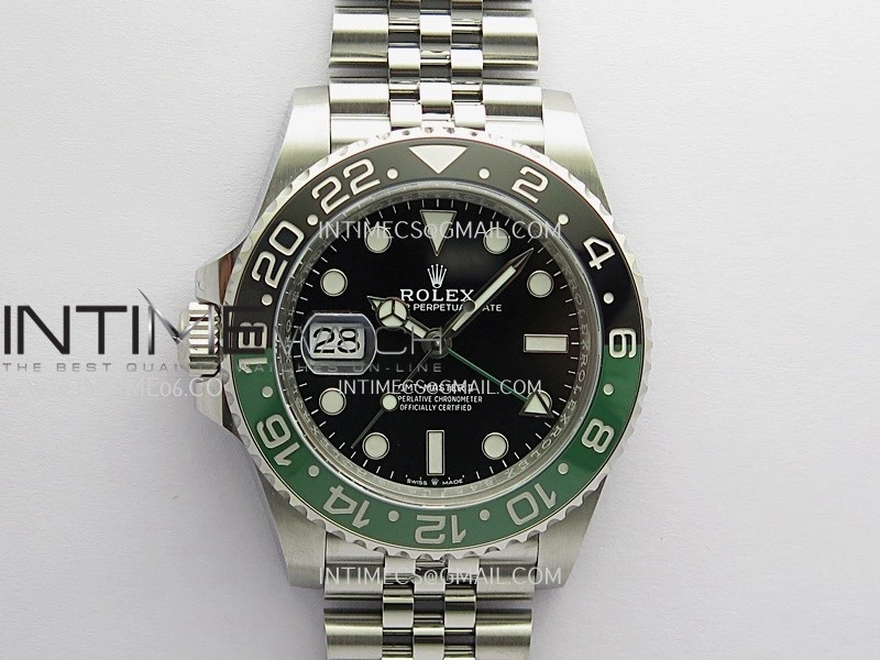 GMT-Master II 126720 VTNR Black Green Ceramic ARF 1:1 Best Edition Black Dial On Jubilee Bracelet DD3285 CHS