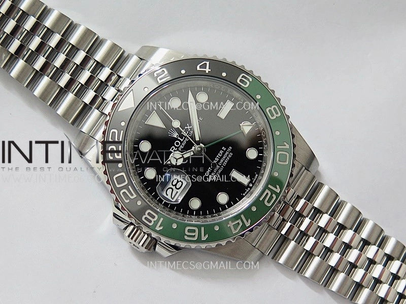 GMT-Master II 126720 VTNR Black Green Ceramic ARF 1:1 Best Edition Black Dial On Jubilee Bracelet DD3285 CHS