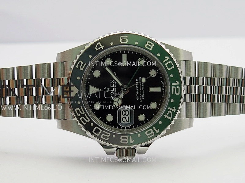 GMT-Master II 126720 VTNR Black Green Ceramic ARF 1:1 Best Edition Black Dial On Jubilee Bracelet DD3285 CHS