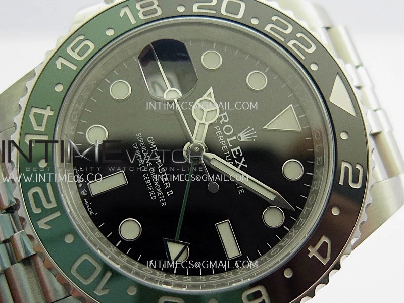 GMT-Master II 126720 VTNR Black Green Ceramic ARF 1:1 Best Edition Black Dial On Jubilee Bracelet DD3285 CHS
