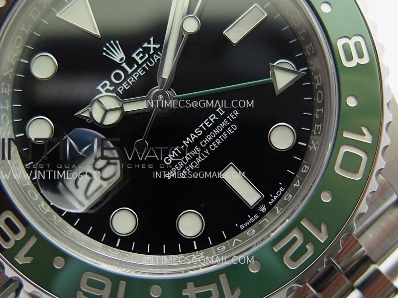 GMT-Master II 126720 VTNR Black Green Ceramic ARF 1:1 Best Edition Black Dial On Jubilee Bracelet DD3285 CHS