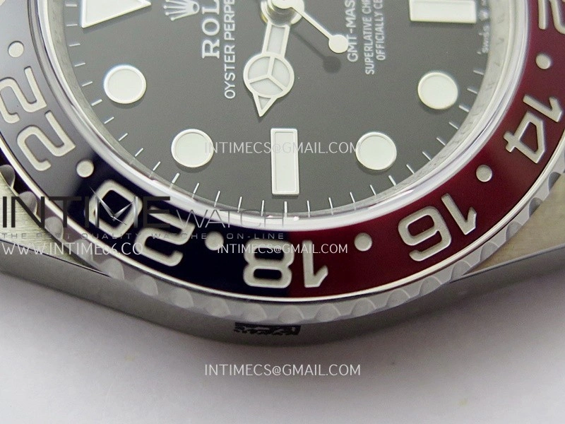 GMT-Master II 126710 BLRO Black Red V2 904L SS QF 1:1 Best Edition Black Dial On Jubilee Bracelet SH3285 CHS
