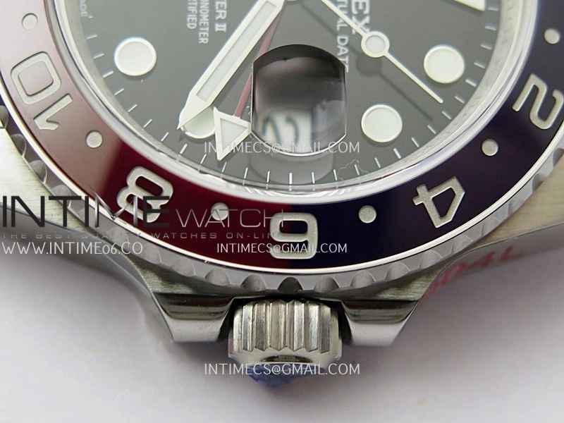 GMT-Master II 126710 BLRO Black Red V2 904L SS QF 1:1 Best Edition Black Dial On Jubilee Bracelet SH3285 CHS