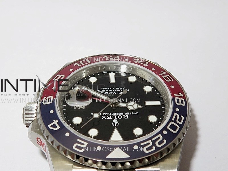GMT-Master II 126710 BLRO Black Red V2 904L SS QF 1:1 Best Edition Black Dial On Jubilee Bracelet SH3285 CHS