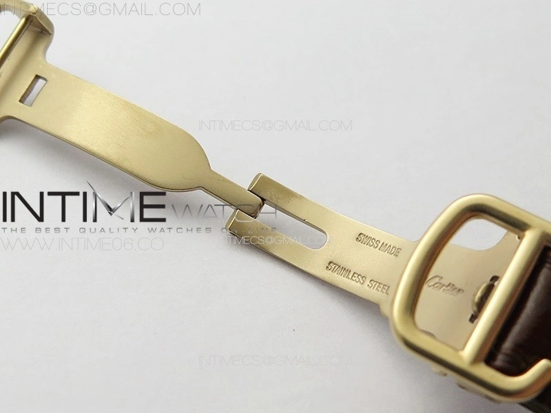 Ballon Bleu 33mm RG 3KF 1:1 Best Edition White Textured Dial on Brown Leather Strap A076
