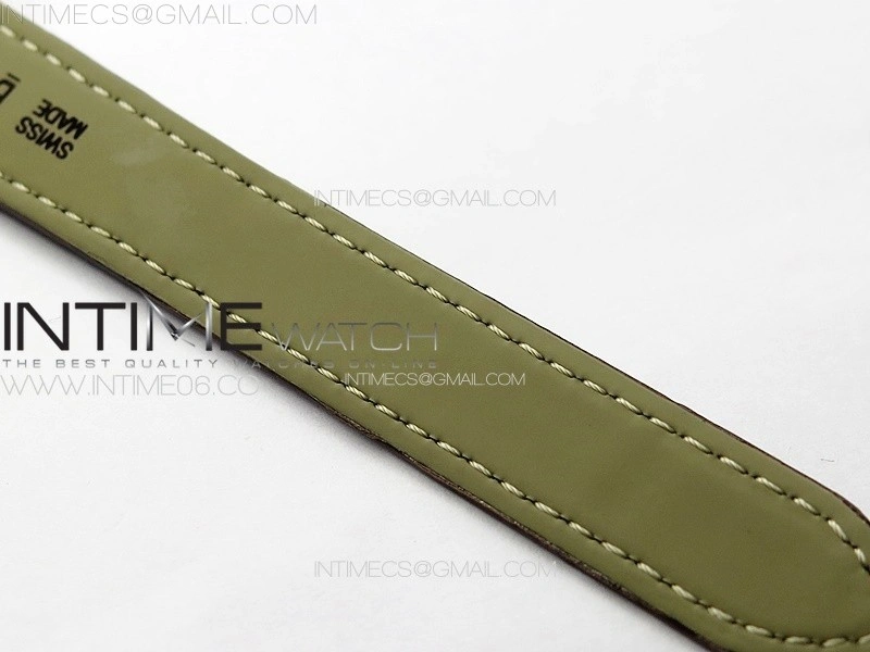 Ballon Bleu 33mm RG 3KF 1:1 Best Edition White Textured Dial on Brown Leather Strap A076