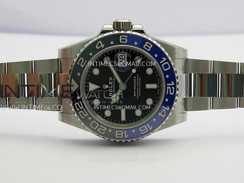 GMT-Master II 126710 BLNR Black Blue 904L SS Clean Plus 1:1 Best Edition Black Dial On Oyster Bracelet DD3285 CHS