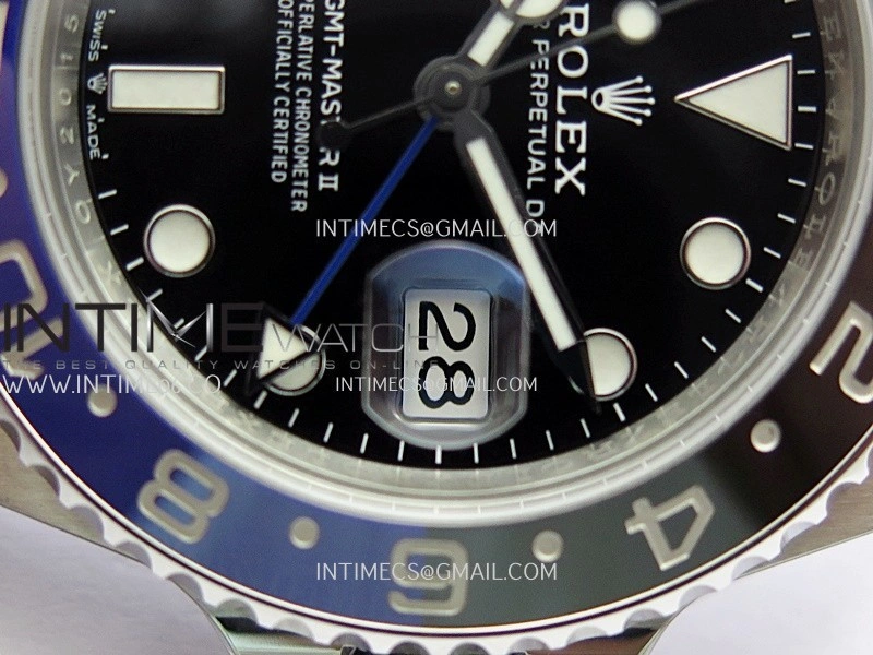 GMT-Master II 126710 BLNR Black Blue 904L SS Clean Plus 1:1 Best Edition Black Dial On Oyster Bracelet DD3285 CHS