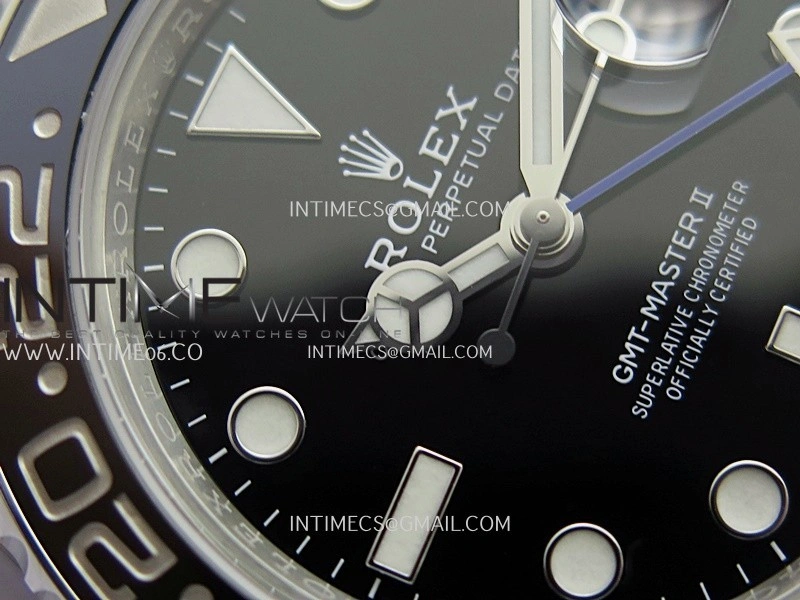 GMT-Master II 126710 BLNR Black Blue 904L SS Clean Plus 1:1 Best Edition Black Dial On Oyster Bracelet DD3285 CHS