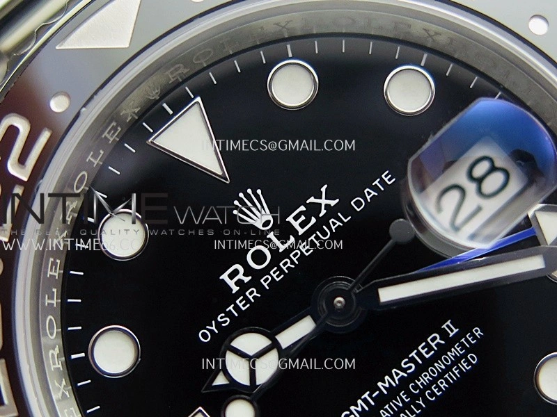 GMT-Master II 126710 BLNR Black Blue 904L SS Clean Plus 1:1 Best Edition Black Dial On Oyster Bracelet DD3285 CHS