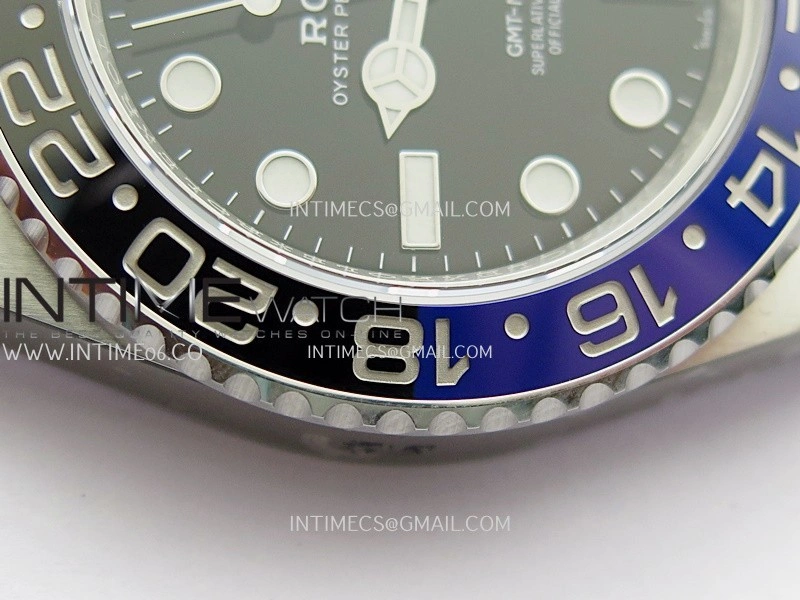 GMT-Master II 126710 BLNR Black Blue 904L SS Clean Plus 1:1 Best Edition Black Dial On Oyster Bracelet DD3285 CHS