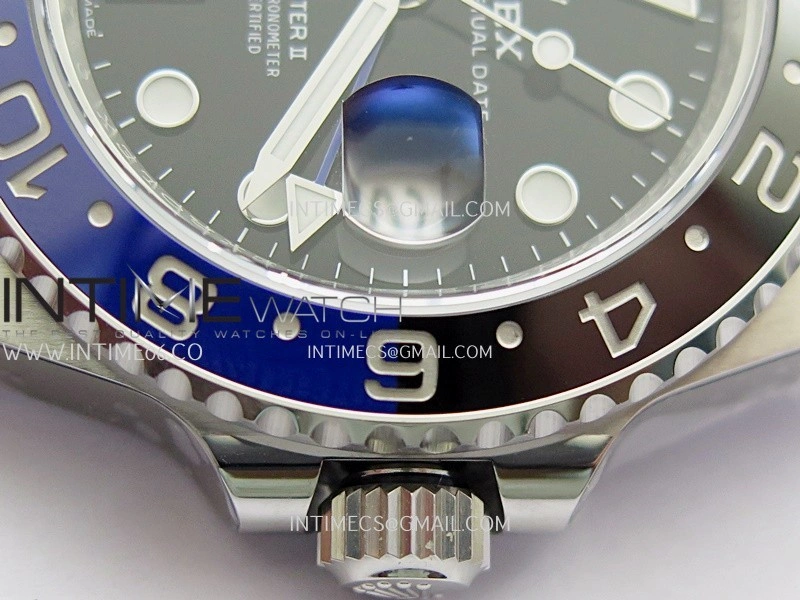 GMT-Master II 126710 BLNR Black Blue 904L SS Clean Plus 1:1 Best Edition Black Dial On Oyster Bracelet DD3285 CHS