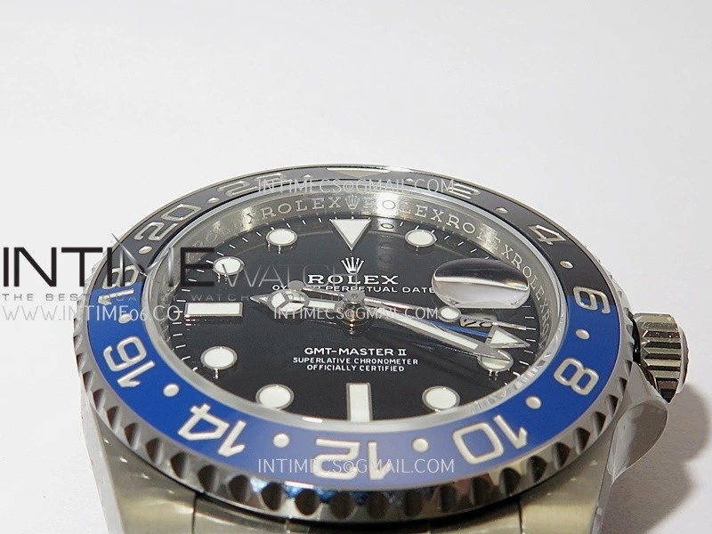 GMT-Master II 126710 BLNR Black Blue 904L SS Clean Plus 1:1 Best Edition Black Dial On Oyster Bracelet DD3285 CHS