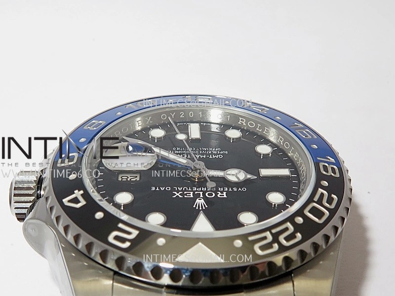 GMT-Master II 126710 BLNR Black Blue 904L SS Clean Plus 1:1 Best Edition Black Dial On Oyster Bracelet DD3285 CHS