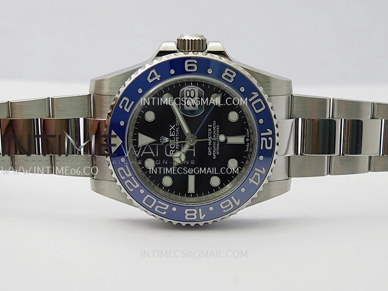 GMT Master II 126710 Dark Light Blue Ceramic 904L SS AR+F 1:1 Best Edition Blue Dial on Oyster Bracelet DD3285 CHS