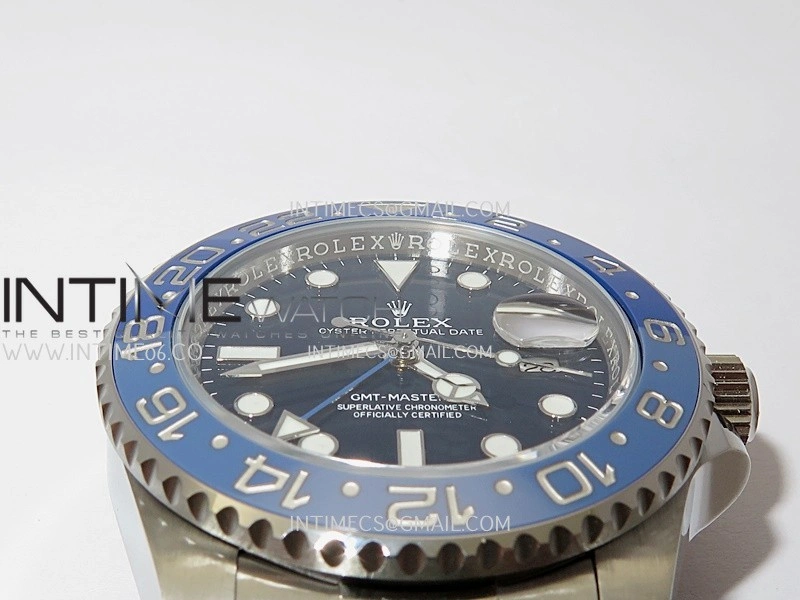 GMT Master II 126710 Dark Light Blue Ceramic 904L SS AR+F 1:1 Best Edition Blue Dial on Oyster Bracelet DD3285 CHS