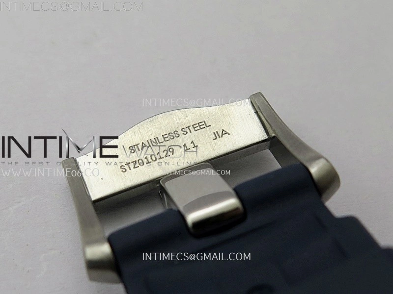 Seamaster 300M Chrono Blue Ceramic Bezel SS YG N1F 1:1 Best Edition Blue Dial on Blue Rubber Strap A9900