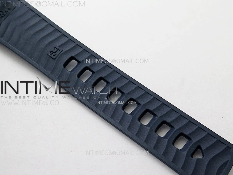 Seamaster 300M Chrono Blue Ceramic Bezel SS YG N1F 1:1 Best Edition Blue Dial on Blue Rubber Strap A9900