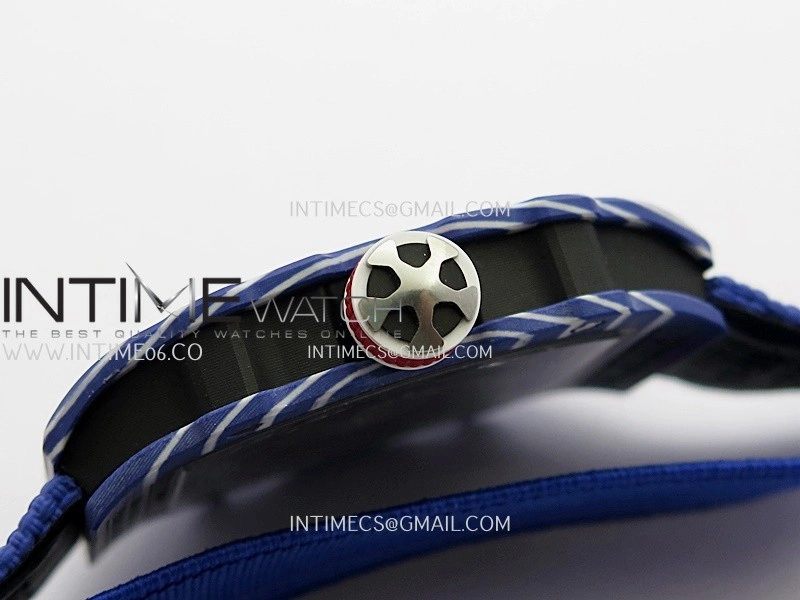 RM67-02 Fernando Blue NTPT Umi Office 1:1 Blue Red Skeleton Dial On Blue Nylon Strap CRMA7 Clone V2