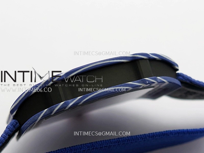 RM67-02 Fernando Blue NTPT Umi Office 1:1 Blue Red Skeleton Dial On Blue Nylon Strap CRMA7 Clone V2