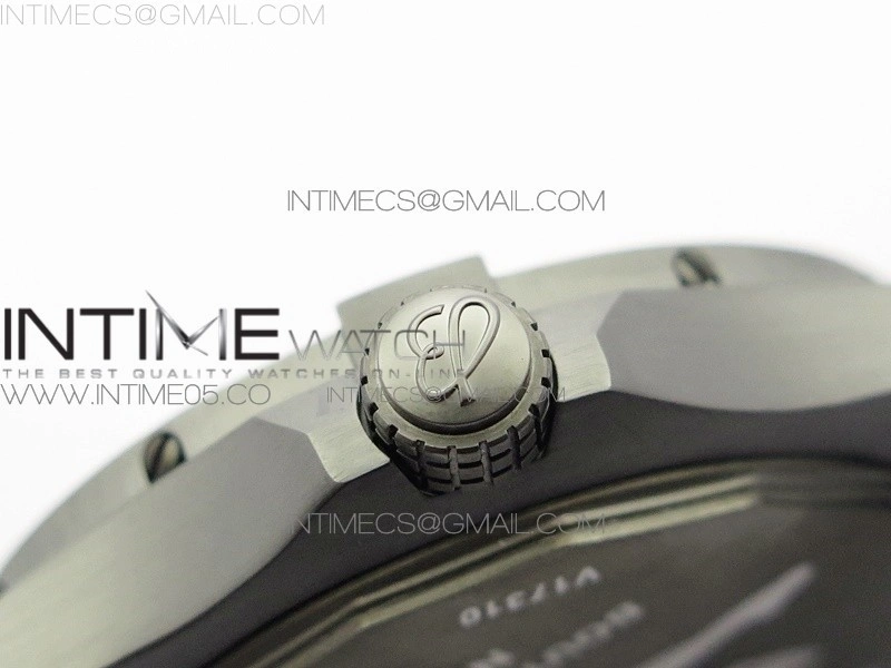 AVENGER Boutique Edition V17310 Ti DLC 1:1 Best Edition Yellow Dial on Rubber Strap A2824