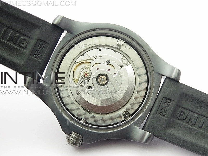 AVENGER Boutique Edition V17310 Ti DLC 1:1 Best Edition Yellow Dial on Rubber Strap A2824