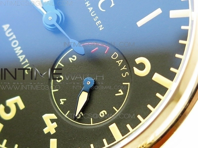 Big Pilot IW501005 Bronzo AZF 1:1 Best Edition Brown Dial Blue Numbers on Brown Leather Strap A52110