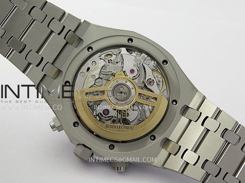 Royal Oak Chrono 26239BC Frosted SS APSF 1:1 Best Edition Ombre Blue Dial On Bracelet SA4401 Super Clone